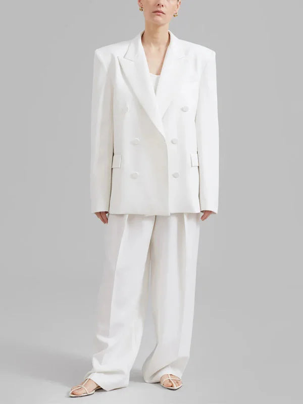 Sofia | Blazer Bianco Oversize Doppiopetto