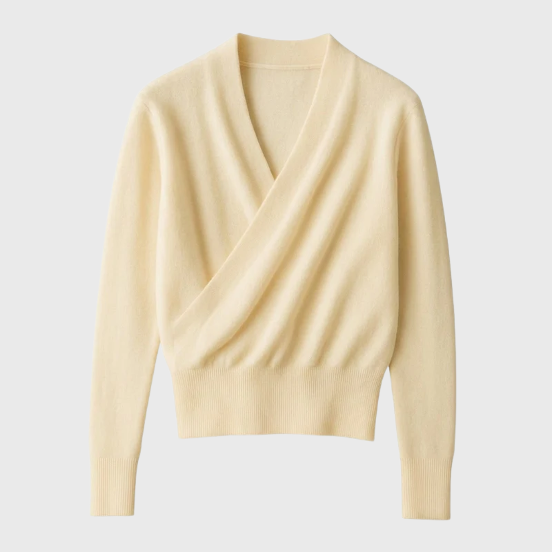 Rosa | Maglia Incrociata con Scollo a V