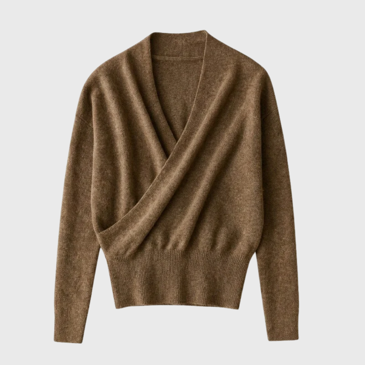 Rosa | Maglia Incrociata con Scollo a V