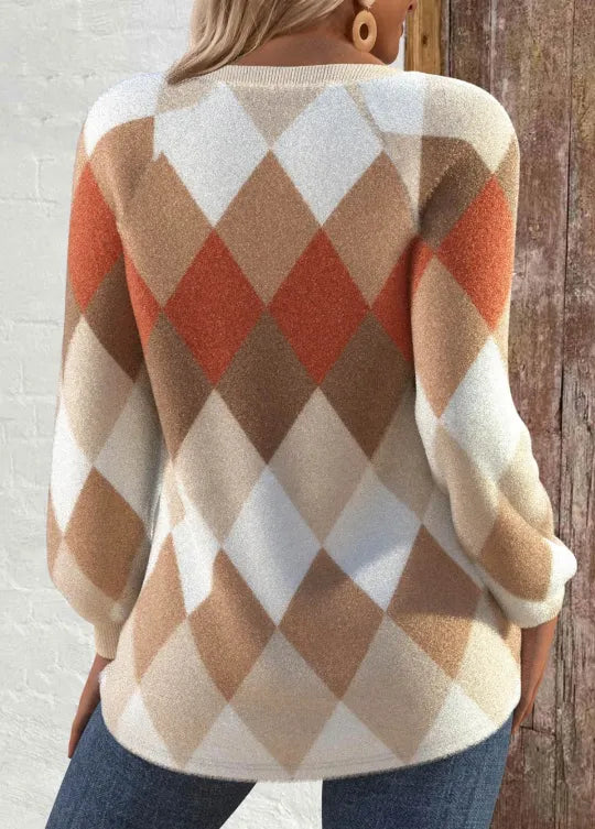 Emanuela | Maglia Intrecciata a Nido d'Ape