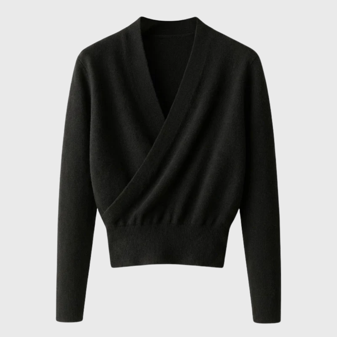 Rosa | Maglia Incrociata con Scollo a V