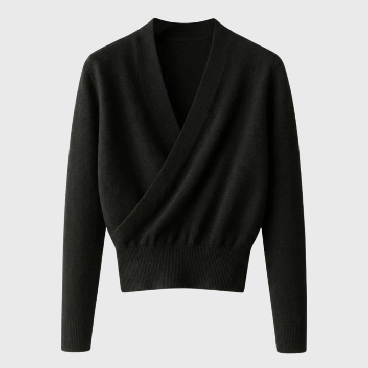 Rosa | Maglia Incrociata con Scollo a V