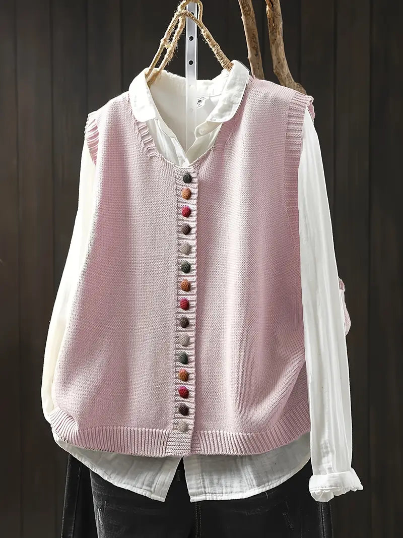 Gaelle | Gilet Casual Elegante in Maglia