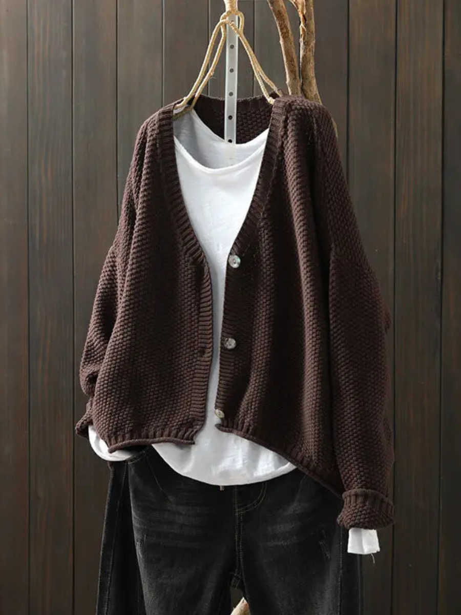 Coralie | Cardigan in Maglia con Scollo a V