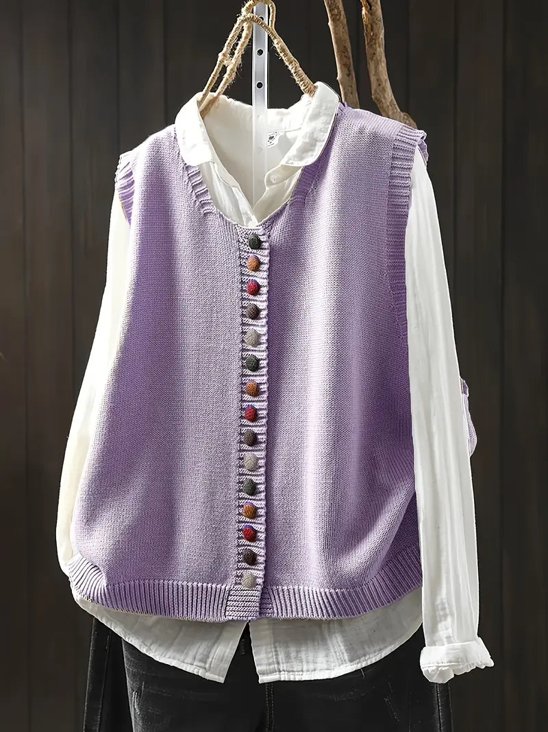 Gaelle | Gilet Casual Elegante in Maglia