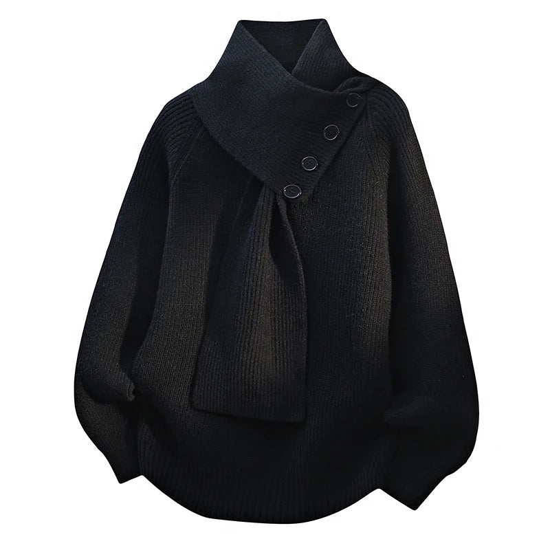Arielle | Maglione Cozy con Collo a Sciarpa