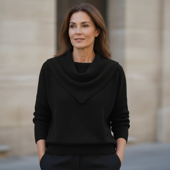 Liora | Maglia Calda con Colletto Morbido