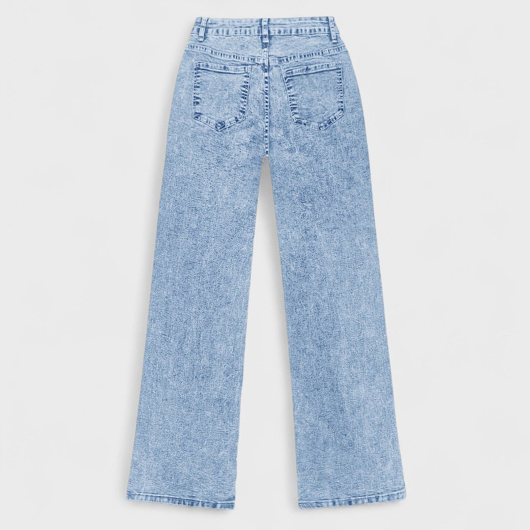 Mara - Jeans dritti larghi a gamba larga da donna 