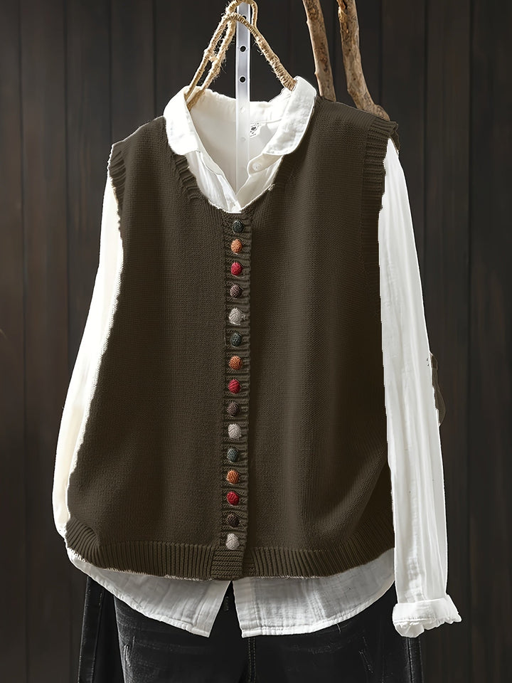 Gaelle | Gilet Casual Elegante in Maglia